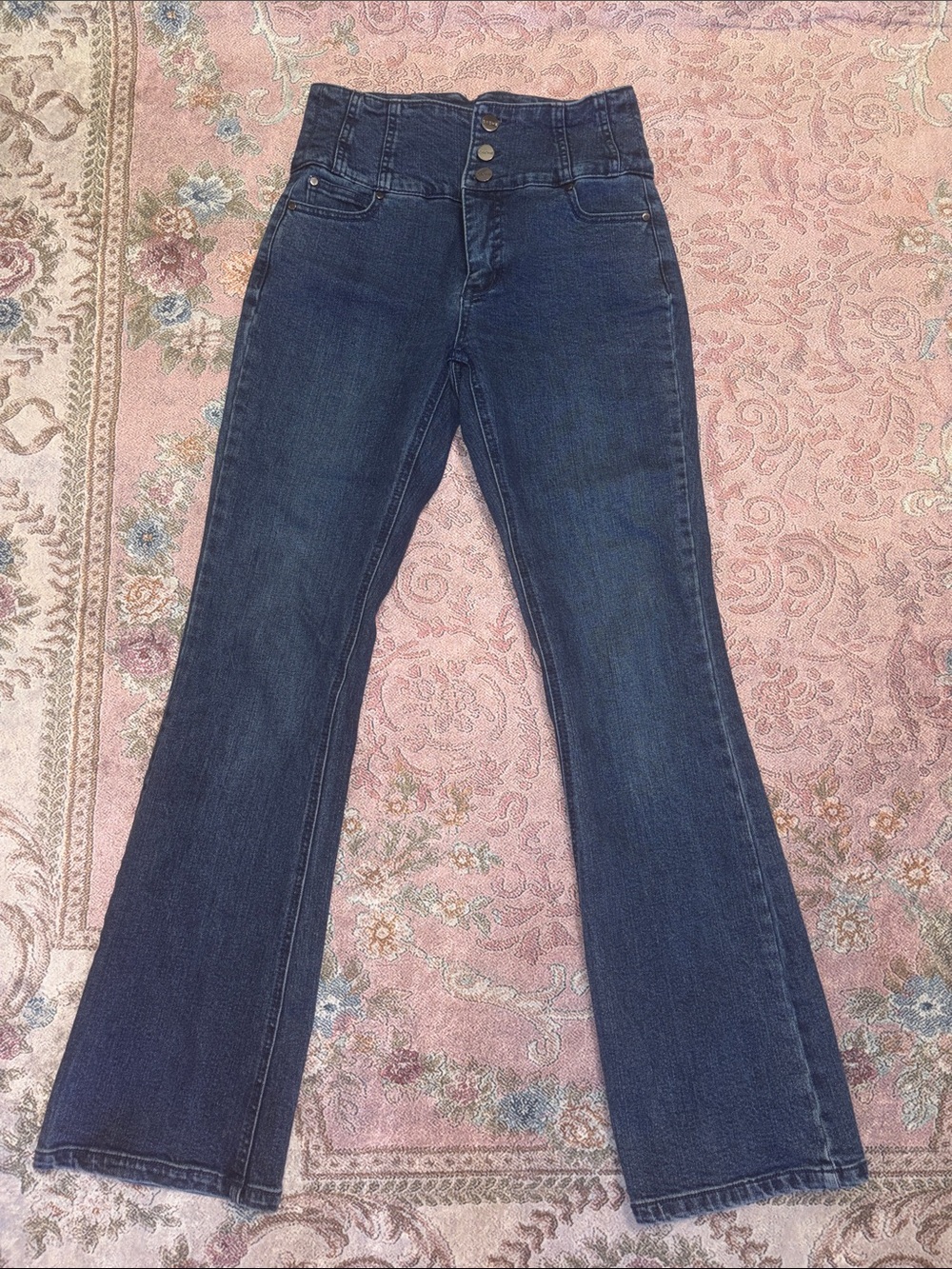 Never worn: brand new Cache Dark Blue High-Waist Flare Jeans